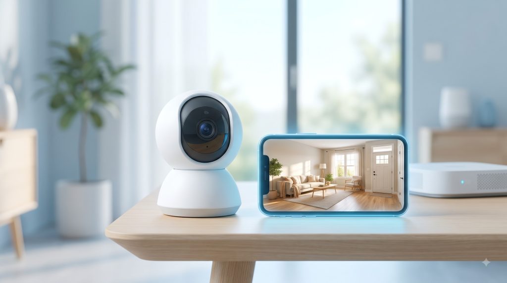 Camera an ninh thông minh kết nối điện thoại để theo dõi hình ảnh ngôi nhà từ xa